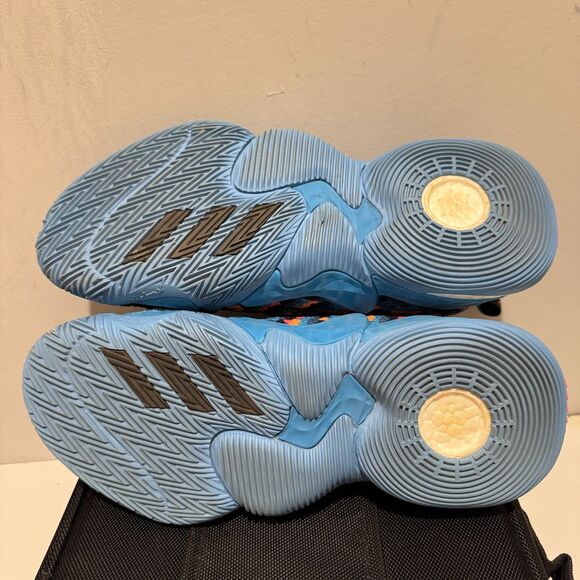 Adidas Trae Young 1 Pixel Blue Basketball Shoes Men’s 8.5 Boost GY0289 - Picture 10 of 11